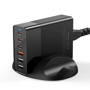 БлицВолк BW-S25 75W 6 Ports Desktop Charging Station Charger PPS PD3.0 QC3.0 SCP Fast Charging For iPhone 14 14 Plus 14