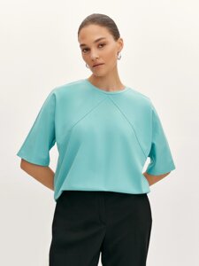Блуза из трикотажа с цельнокроенным рукавом (48)
