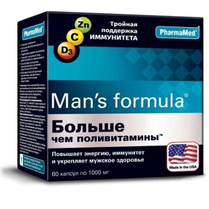 Больше чем поливитамины Man's formula/Мен-с формула капсулы 1000мг 60шт