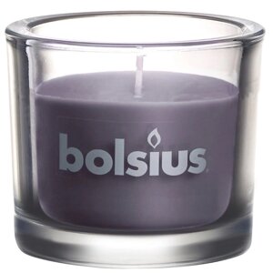 BOLSIUS Свеча в стекле Classic темно-серая 764