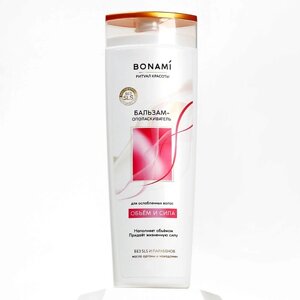 BONAMI Бальзам для волос с маслом аграны и макадамии, объем и сила 400.0