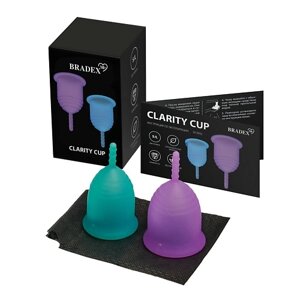 BRADEX Набор менструальных чаш Clarity Cup (S+L)
