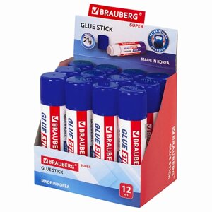 BRAUBERG Набор клей-карандашей усиленных Super 12