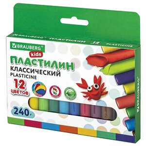 BRAUBERG Пластилин классический KIDS