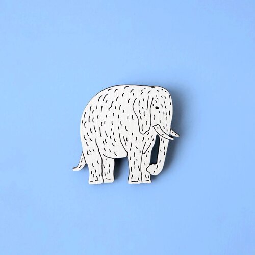 Брошка Билла Трейлора «Белый слон»