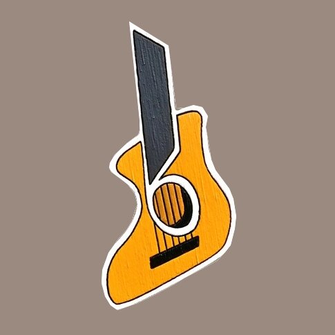 Брошка Билла Трейлора «Гитара. Хуан Грис» от компании Admi - фото 1