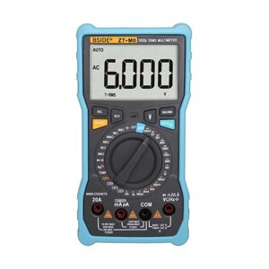 BSIDE ZT-M0 Digital Мультиметр True RMS 6000 LCD Smart/Manual DC/AC Ток Напряжение Емкость Сопротивление Температурный т