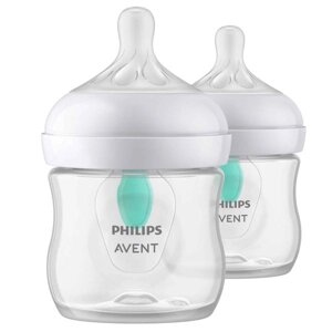 Бутылочка из полипропилена с силиконовой соской медленный поток 0 мес. Natural Response Philips Avent 125мл 2шт (SCY670/02)