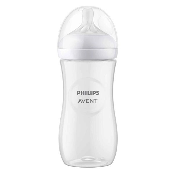 Бутылочка из полипропилена с силиконовой соской средний поток 3 мес. Natural Response Philips Avent 330мл (SCY906/01) от компании Admi - фото 1