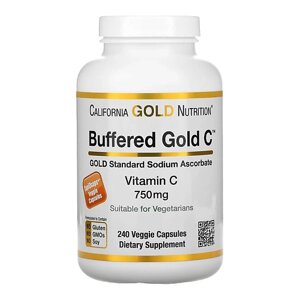 California GOLD nutrition буферизованный витамин C в капсулах 750 мг
