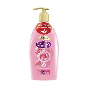 CAMAY Гель для душа парфюмированный с ароматом французской розы Romantique