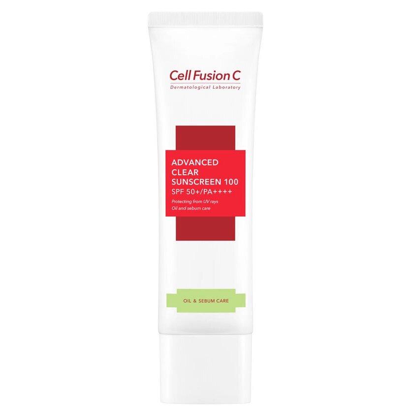 CELL FUSION C Крем солнцезащитный 100 SPF50+ PA++++ для проблемной кожи Advanced Clear Sunscreen от компании Admi - фото 1