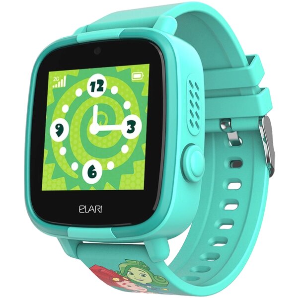 Часы-телефон ELARI детские FixiTime Fun, зеленые от компании Admi - фото 1