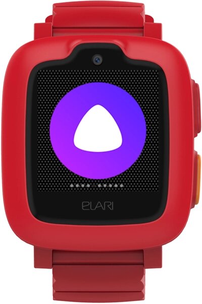 Часы-телефон ELARI детские KidPhone 3G с Алисой и GPS, красные от компании Admi - фото 1