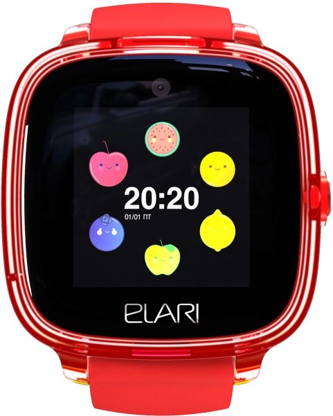 Часы-телефон ELARI детские KidPhone Fresh, красные от компании Admi - фото 1