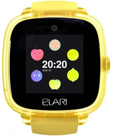 Часы-телефон ELARI детские KidPhone Fresh, желтые от компании Admi - фото 1