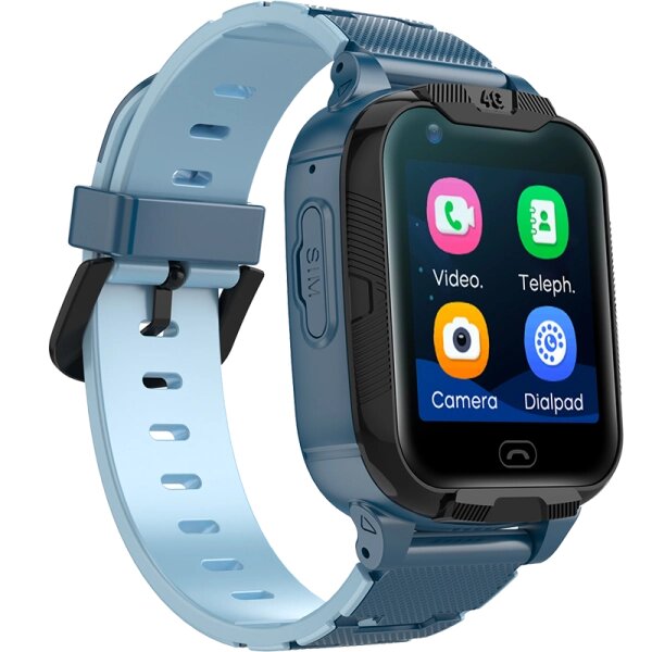 Часы-телефон Fontel детские KidsWatch 4G, синий от компании Admi - фото 1