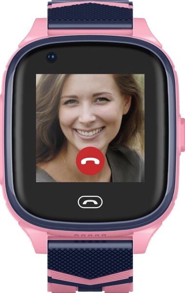 Часы-телефон JET Kid Vision 4G детские, розовые от компании Admi - фото 1