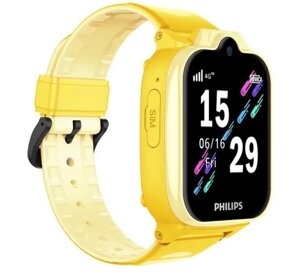 Часы-телефон Philips W6610 детские, желтые