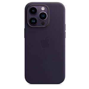 Чехол Apple iPhone 14 Pro Leather Case with MagSafe - Ink / Чернильный (EAC)