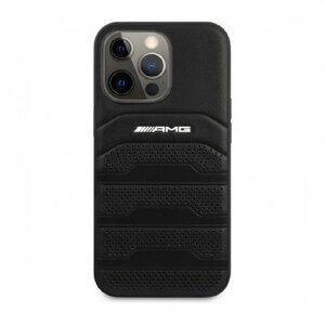 Чехол CG Mobile AMG Leather Debossed lines Hard для iPhone 14 Pro цвет Черный