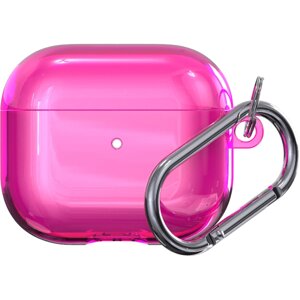 Чехол Deppa для футляра наушников Apple AirPods (3-го поколения), термополиуретан, розовый