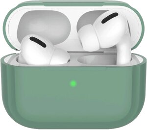 Чехол Deppa для футляра наушников Apple AirPods Pro, силикон, зеленый