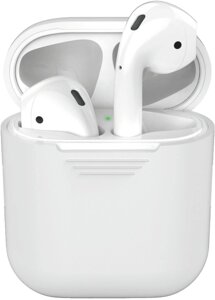 Чехол Deppa для футляра наушников Apple AirPods, силикон, прозрачный