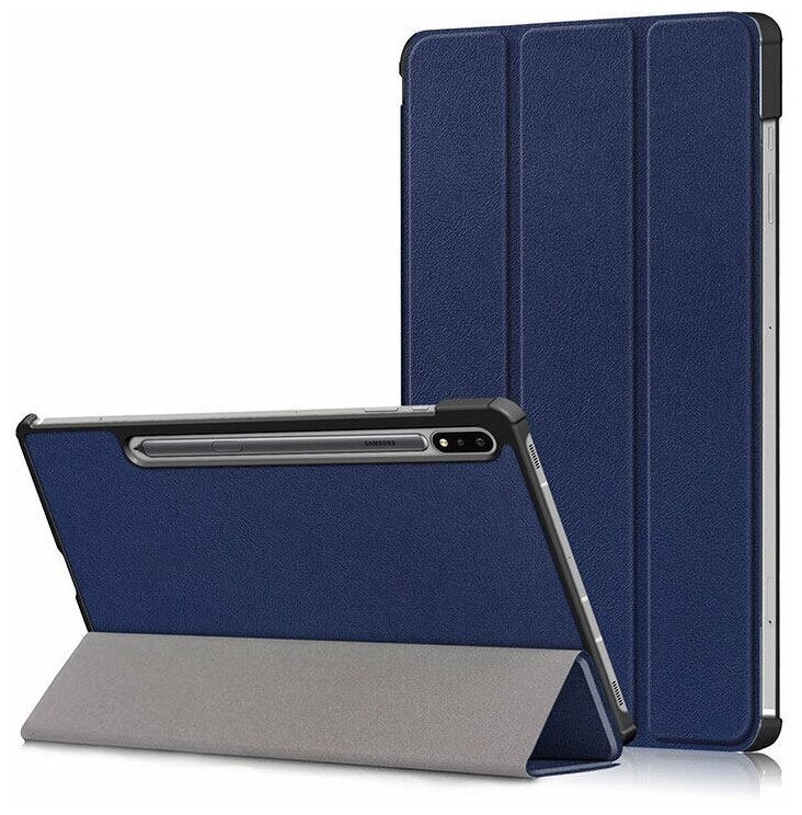 Чехол-книжка Book Cover для Samsung Galaxy Tab S7 (T870/T875) синий от компании Admi - фото 1
