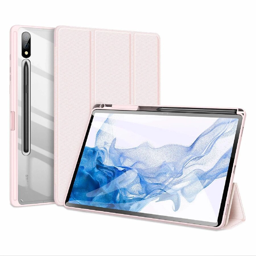 Чехол книжка DUX DUCIS Toby Series для Samsung Galaxy Tab S9+ розовая от компании Admi - фото 1