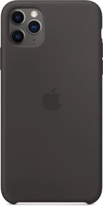 Чехол-крышка Apple для iPhone 11 Pro Max, силикон, черный (MX002)