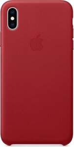 Чехол-крышка Apple для iPhone XS Max, кожа, красный (MRWQ2)