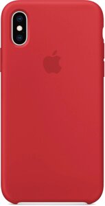 Чехол-крышка Apple для iPhone XS, силикон, красный (MRWC2)