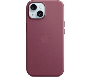 Чехол-крышка Apple FineWoven Case with MagSafe для Apple iPhone 15, бордовый (MT3E3)