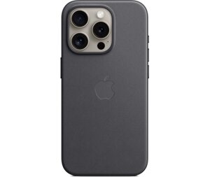 Чехол-крышка Apple FineWoven Case with MagSafe для Apple iPhone 15 Pro, ткань, черный (MT4H3)