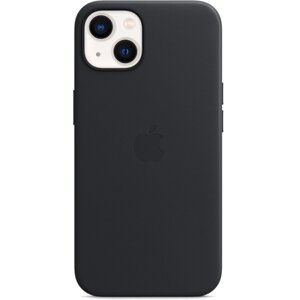 Чехол-крышка Apple MagSafe для iPhone 13, кожа, тёмная ночь (MM183)