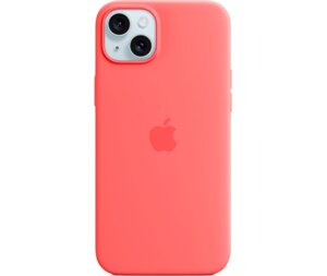 Чехол-крышка Apple Silicone Case with MagSafe для Apple iPhone 15 Plus, силикон, гуава (MT163ZM/A)