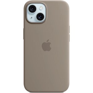 Чехол-крышка Apple Silicone Case with MagSafe для Apple iPhone 15, силикон, серый (MT0Q3)