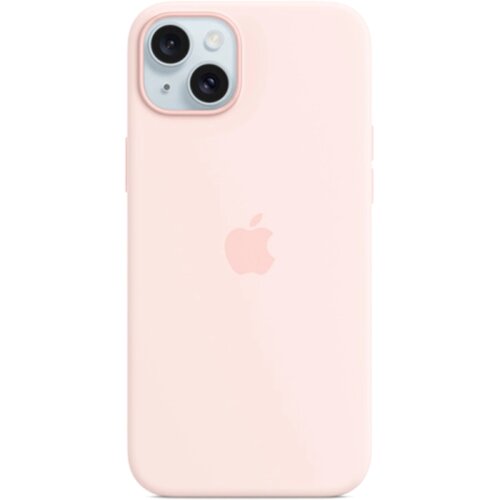 Чехол-крышка Apple Silicone Case with MagSafe для Apple iPhone 15, силикон, светло-розовый