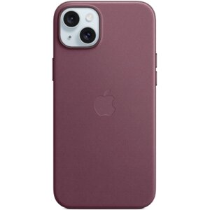 Чехол-крышка Apple with MagSafe для Apple iPhone 15 Plus, кожзам, бордовый
