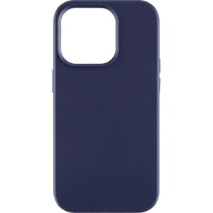 Чехол-крышка Everstone MagSafe для Apple iPhone 14 Pro Max, кожзам, фиолетовый