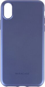 Чехол-крышка Miracase MP-8019 для iPhone X, полиуретан, синий