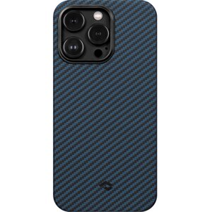 Чехол-крышка Pitaka для iPhone 14 Pro Max (KI1408PM), кевлар, черно-синий