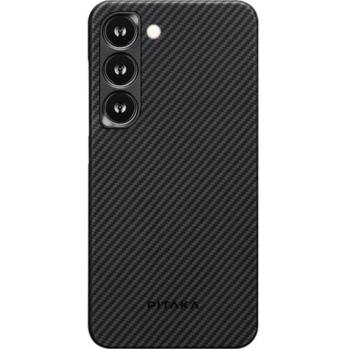 Чехол-крышка Pitaka для Samsung S23, кевлар, черно-серый