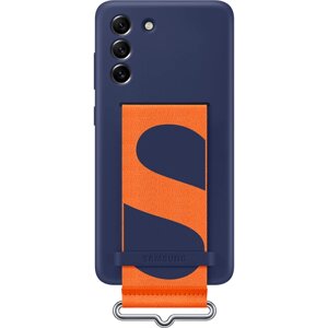 Чехол-крышка Samsung EF-GG990TNEGRU для Galaxy S21 FE с ремешком, темно-синий