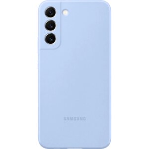 Чехол-крышка Samsung EF-PS906TLEGRU для Galaxy S22+силикон, голубой