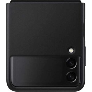 Чехол-крышка Samsung EF-VF711LBEGRU для Z Flip3, кожа, черный