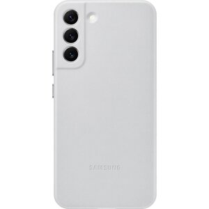 Чехол-крышка Samsung EF-VS906LJEGRU для Galaxy S22+кожа, серый