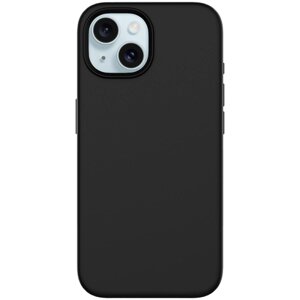 Чехол-крышка Stellarway Case with MagSafe для Apple iPhone 15 Plus, силикон, черный
