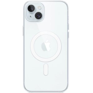 Чехол-крышка Stellarway Case with MagSafe для Apple iPhone 15 Plus, силикон, прозрачный